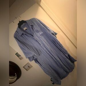 Oversized shirt dress